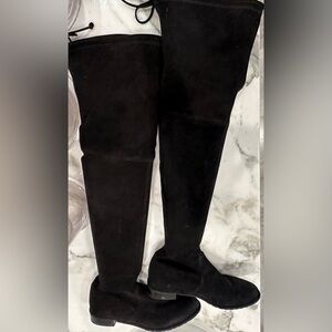 STUART WEITZMAN - LOWLAND OVER THE KNEE BOOTS - black.